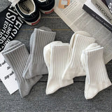 Men Black White Warm Socks