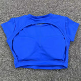 Nylon Sports Backless Workout Tops