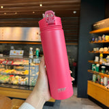 Stainless Steel Thermos Cup with Straw