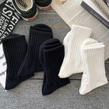 Men Black White Warm Socks