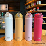 Stainless Steel Thermos Cup with Straw