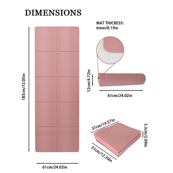 4mm TPE Folding And Portable Yoga Mat