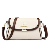 Solid Color High Quality Leather Small Shoulder Bag