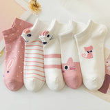 Japanese Woman Cute White Short Sock