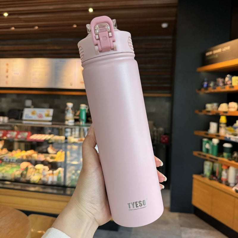 Stainless Steel Thermos Cup with Straw