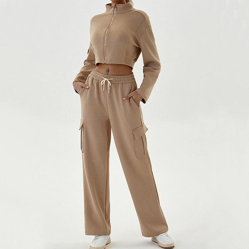 Women Stand Up Collar Long Sleeved Yoga Dress