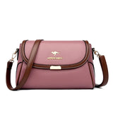 Solid Color High Quality Leather Small Shoulder Bag