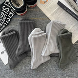 Men Black White Warm Socks