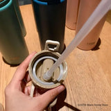 Stainless Steel Thermos Cup with Straw