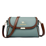 Solid Color High Quality Leather Small Shoulder Bag