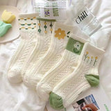 Japanese Woman Cute White Short Sock