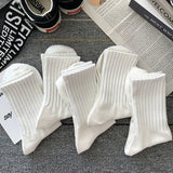 Men Black White Warm Socks