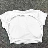Nylon Sports Backless Workout Tops