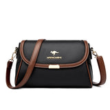 Solid Color High Quality Leather Small Shoulder Bag