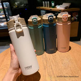 Stainless Steel Thermos Cup with Straw