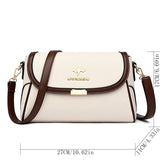 Solid Color High Quality Leather Small Shoulder Bag