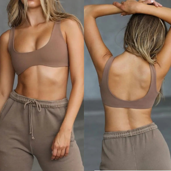 Women Nude Underwear Sports Bra