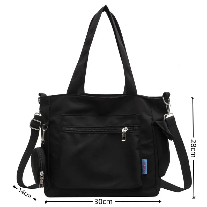 Simplicity Oxford Canvas Composite Shoulder Bag